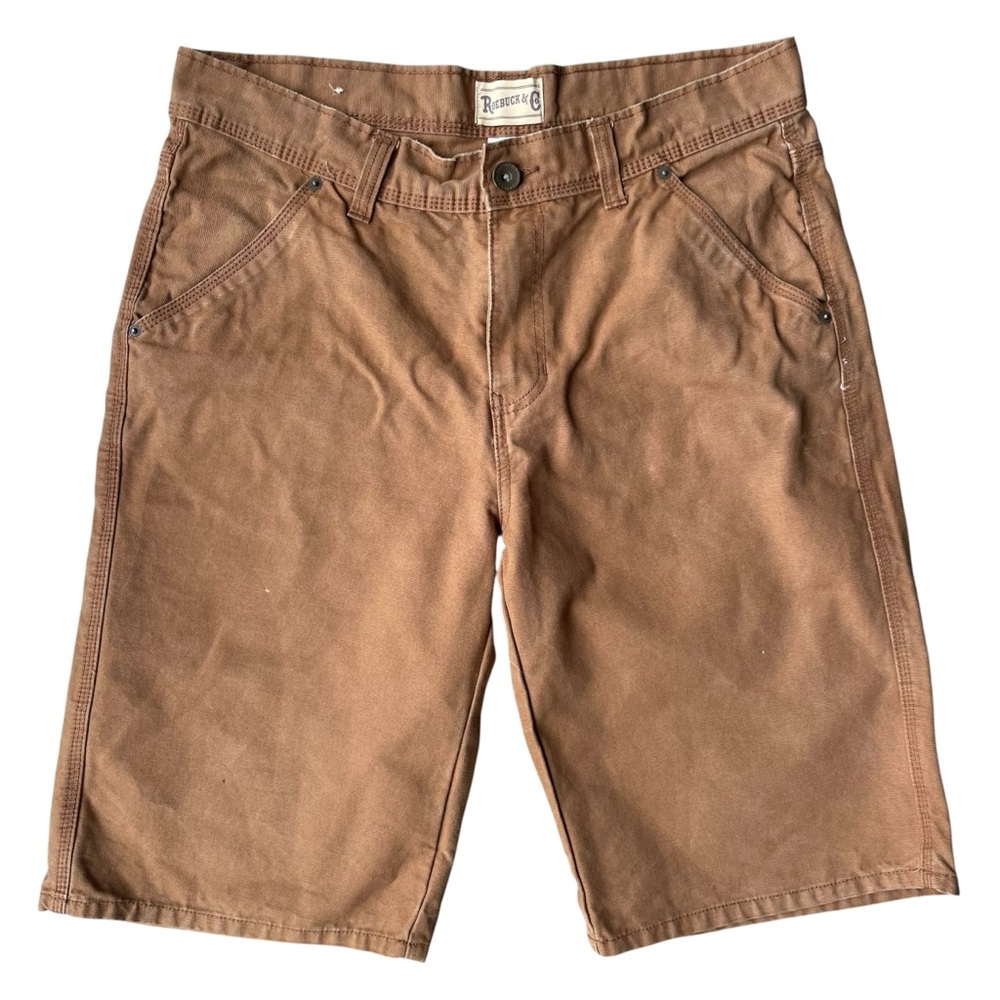 Roebuck & Co Men's Durable Work Shorts Tan Size 34